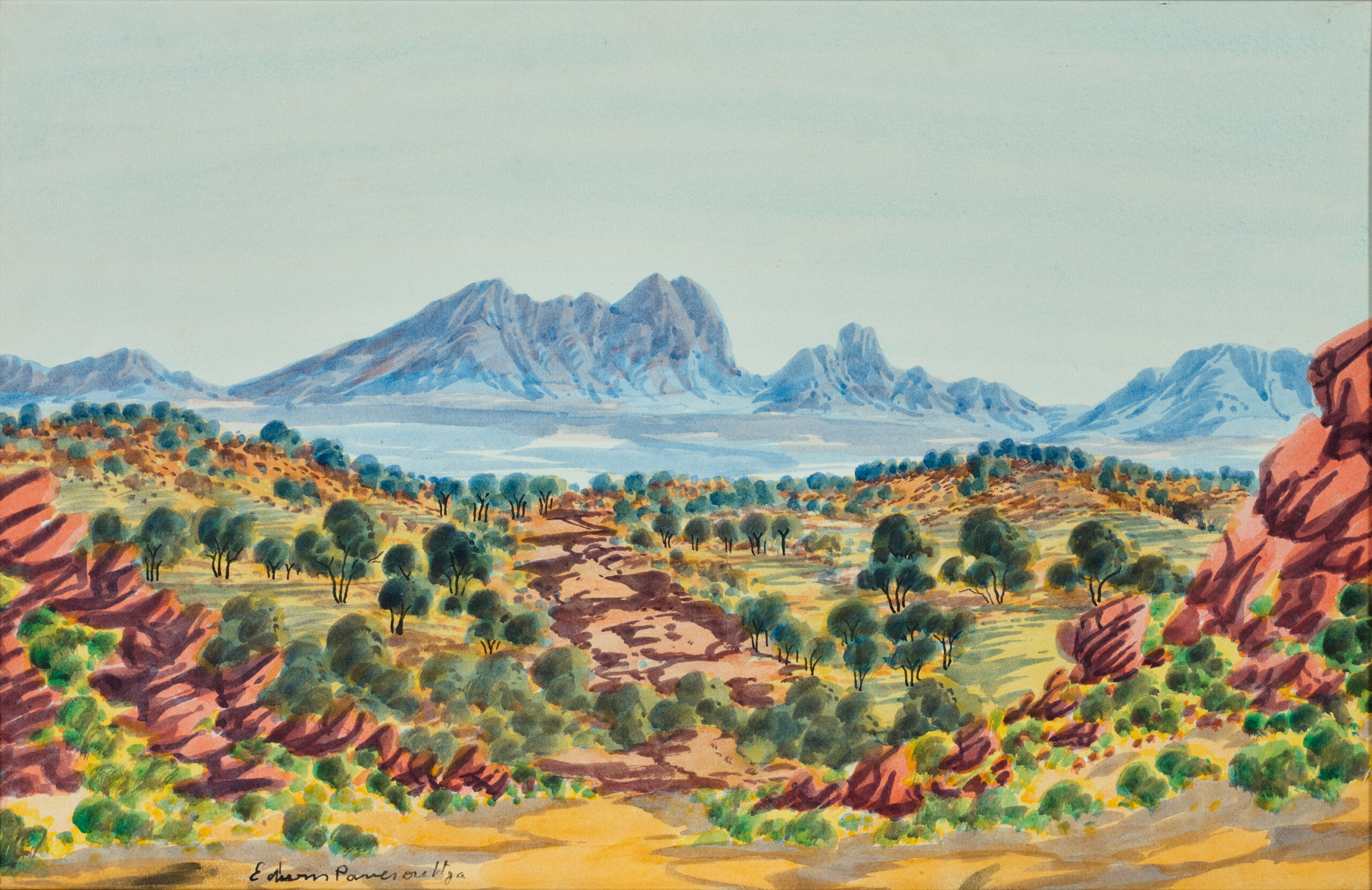 CENTRAL DESERT, AUSTRALIAN LANDSCAPE