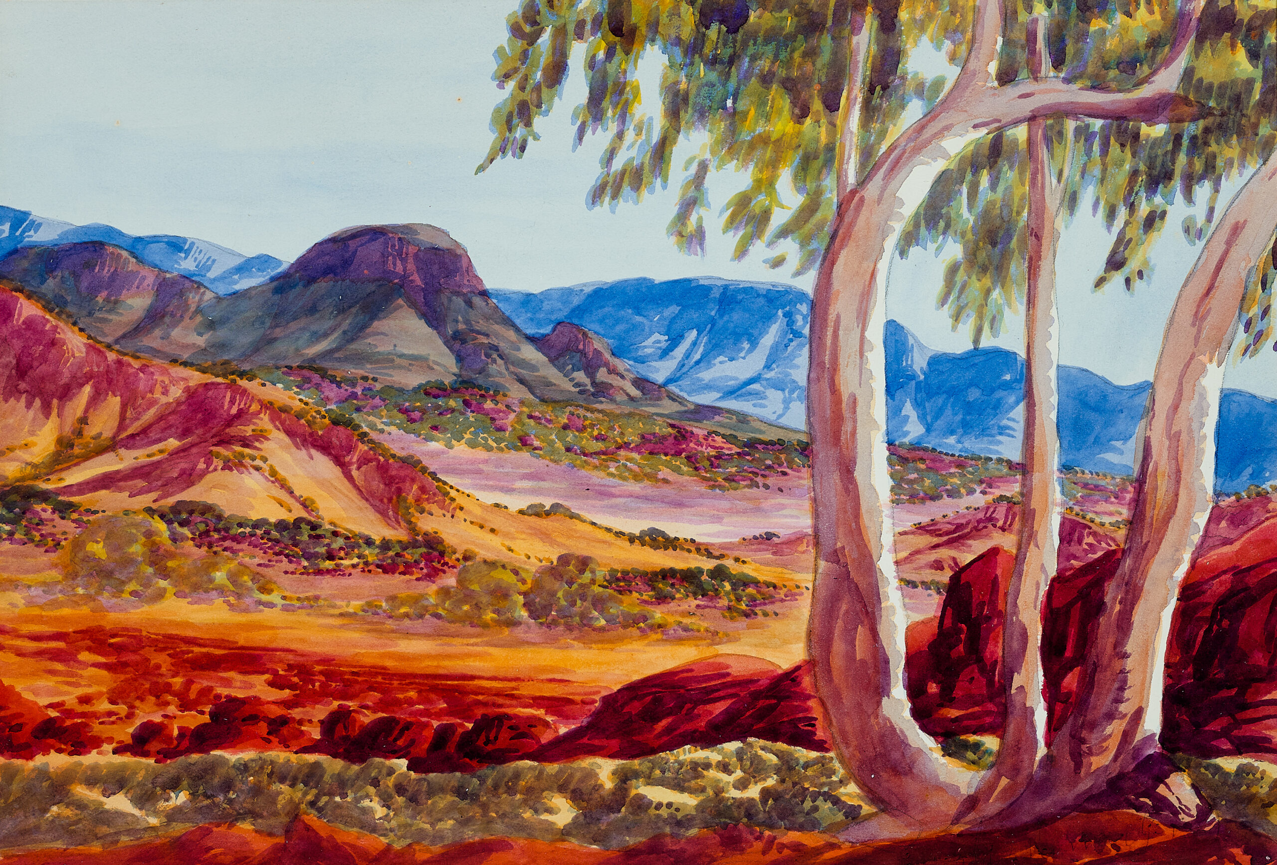 GHOST GUMS, CENTRAL AUSTRALIA