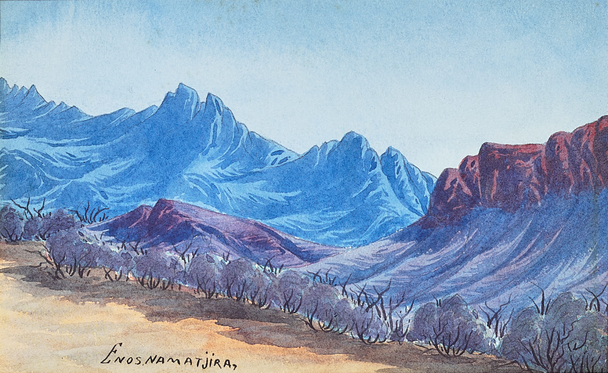 THE BLUE MACDONNELL RANGES