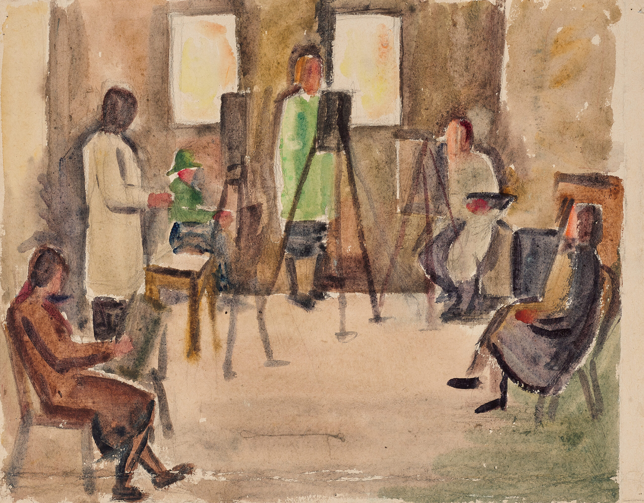 Study for ‘The sketch club’
