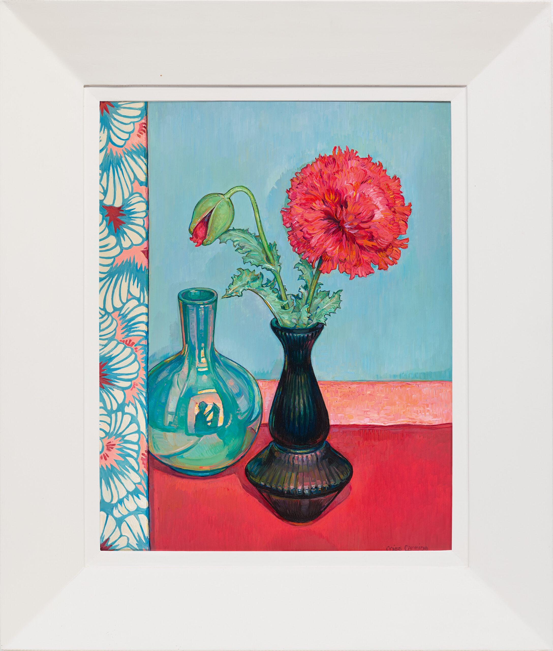 Poppies with Venetian silks
