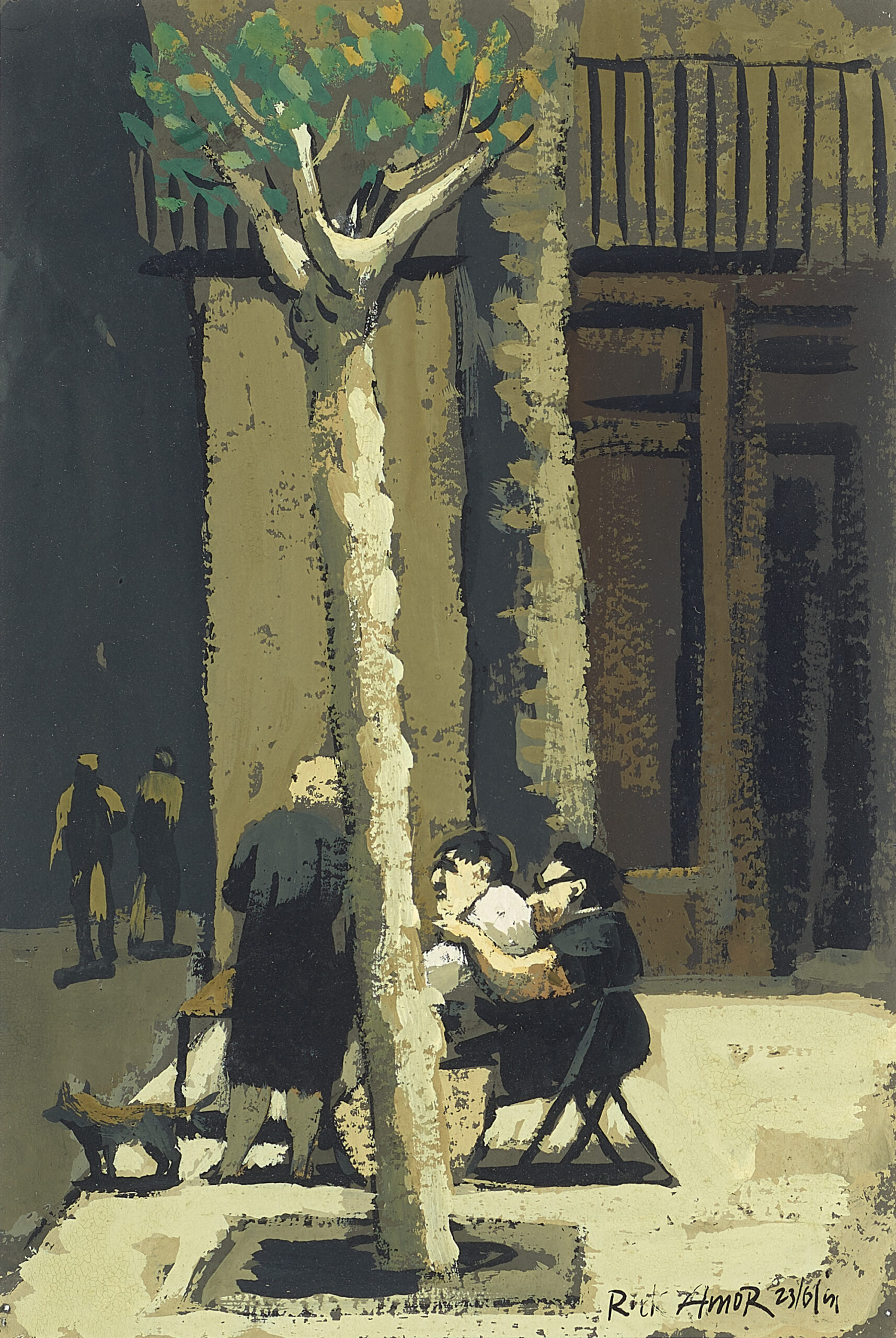 Figures in Square, Barcelona
